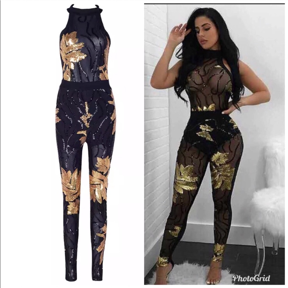 Flower Sequin Jumper